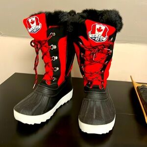 Pajar red winter boots rated at -40 f